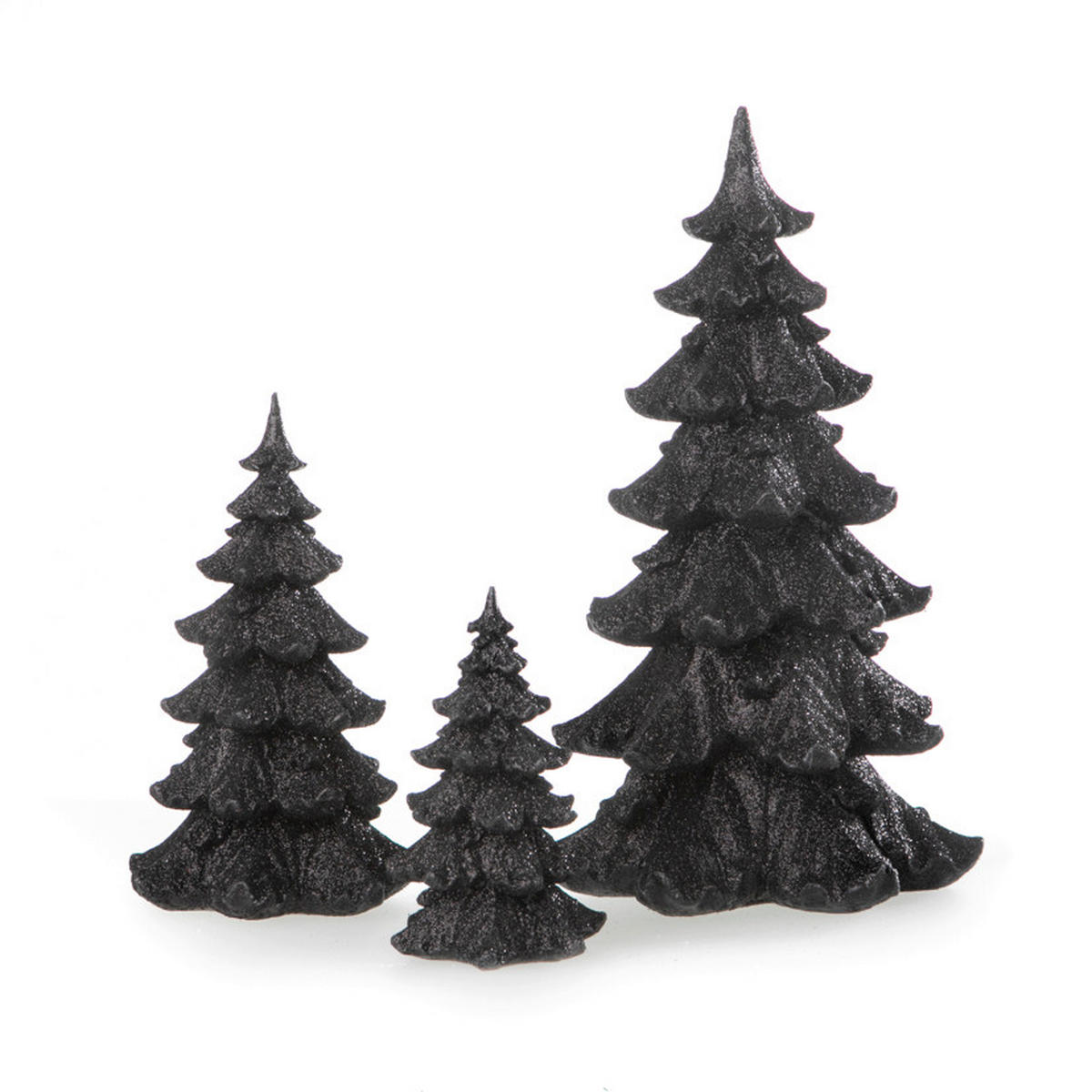 DEKOWEIHNACHTSBAUM  - Schwarz, Basics, Kunststoff (11/11/19cm) - X-Mas
