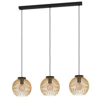 ZÁVĚSNÉ SVÍTIDLO, 93,5/23,5/110 cm  - černá/barvy zlata, Design, kov (93,5/23,5/110cm) - Eglo
