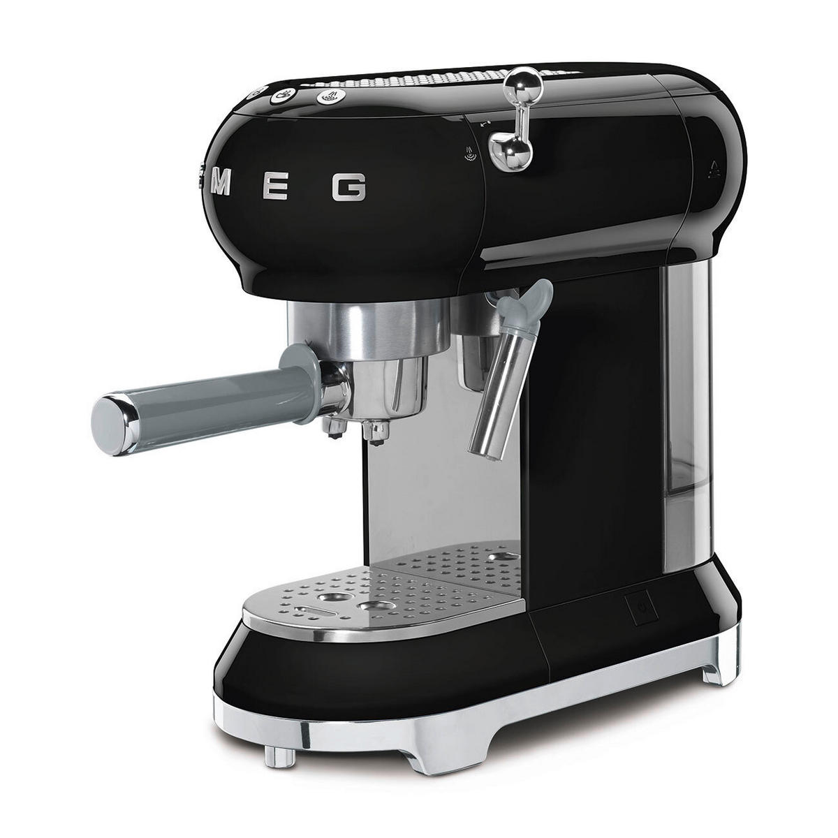 ESPRESSOMASCHINE  - Schwarz, Basics, Kunststoff/Metall (14,9/33/33cm) - SMEG