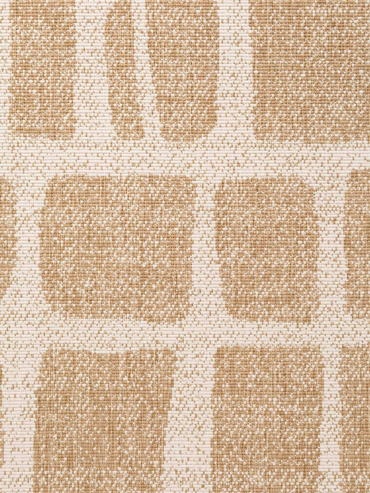 FLACHWEBETEPPICH 160/230 cm Haringey Weiß, Sandfarben rechteckig  - Sandfarben/Weiß, Design, Kunststoff (160/230cm)