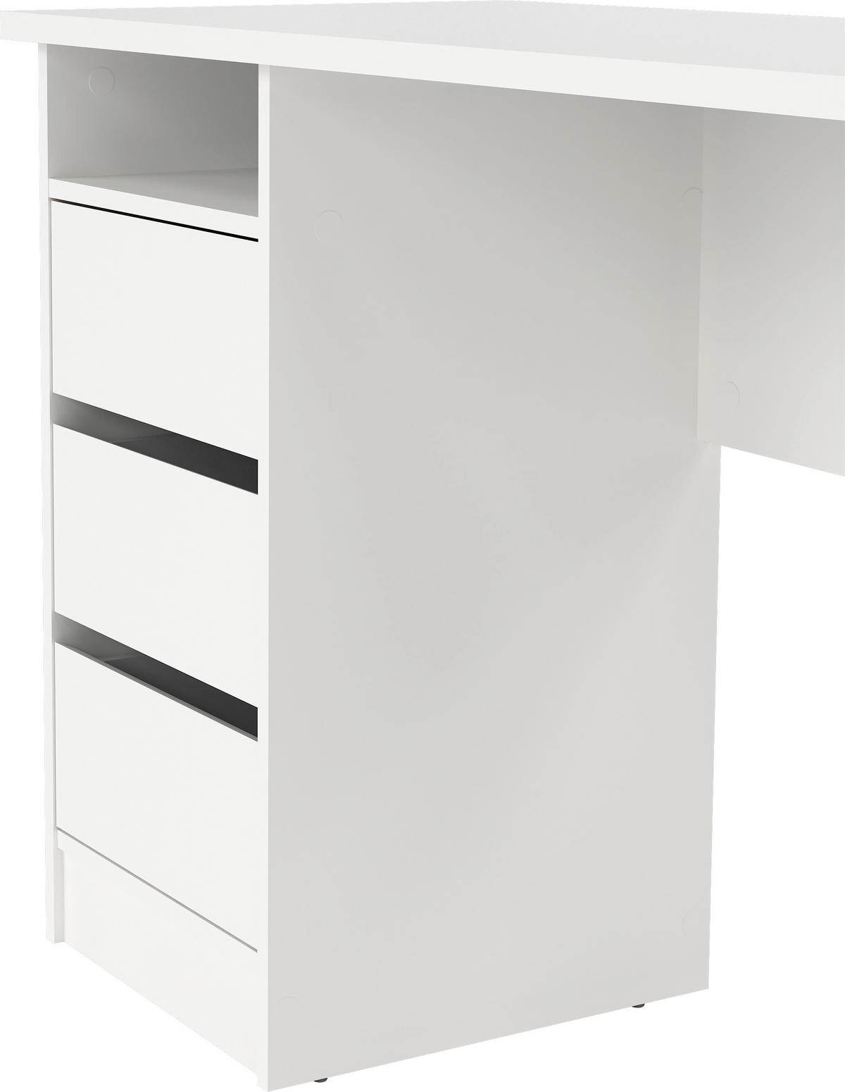 SCHREIBTISCH 110/48,5/76 cm  in Weiß  - Weiß, MODERN, Holzwerkstoff (110/48,5/76cm) - MID.YOU
