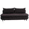 SCHLAFSOFA in Velours Dunkelbraun  - Dunkelbraun/Schwarz, Design, Holz/Textil (213/89/105cm) - Novel