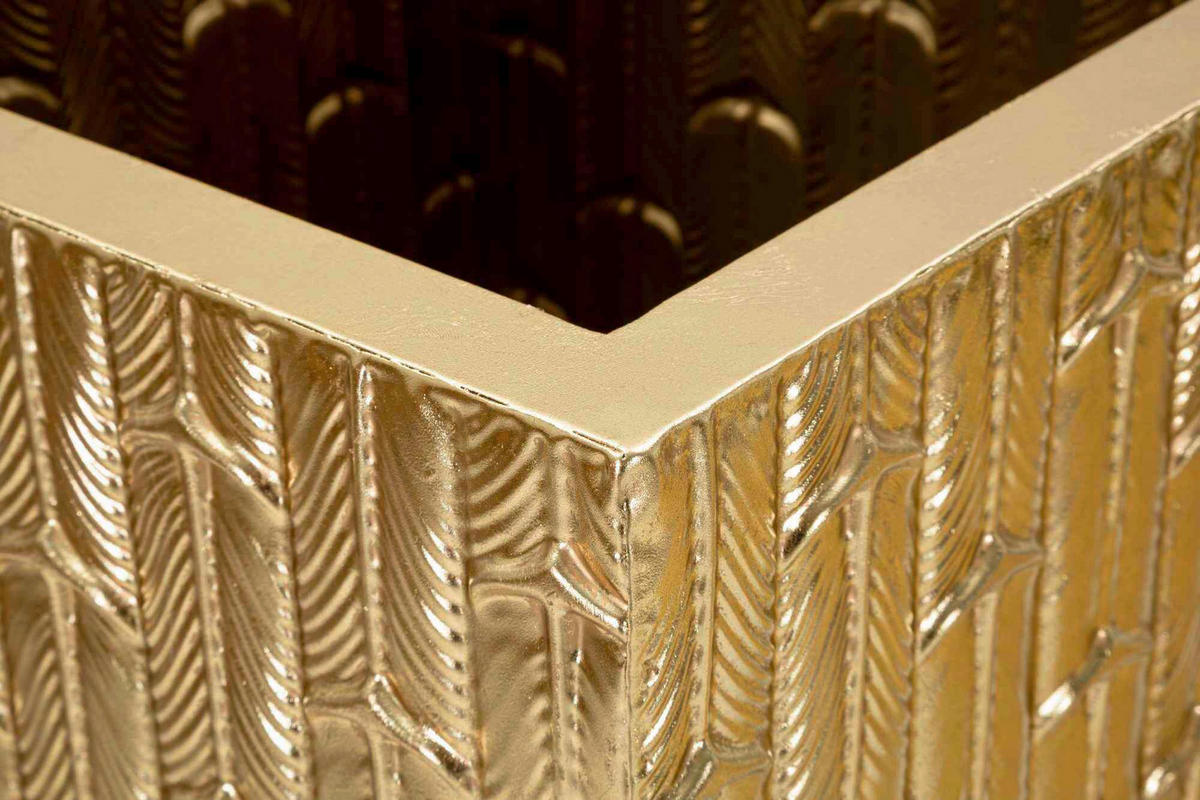 Vase Gliss Set 2 Pcs  - Goldfarben, Basics, Metall (40/99/40cm)