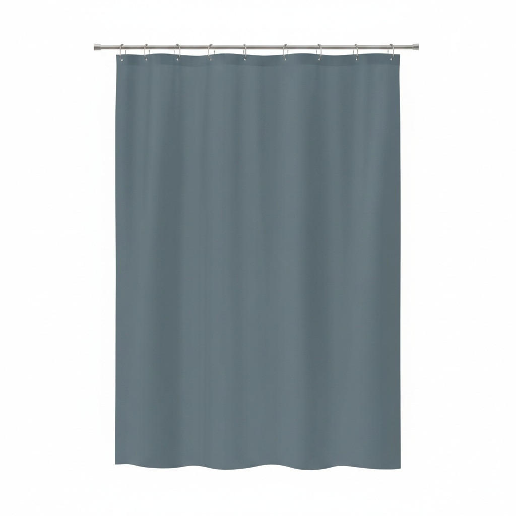 DUSCHVORHANG PRIMO 180/200 cm  - Dunkelblau, Basics, Textil (180/200cm) - Spirella