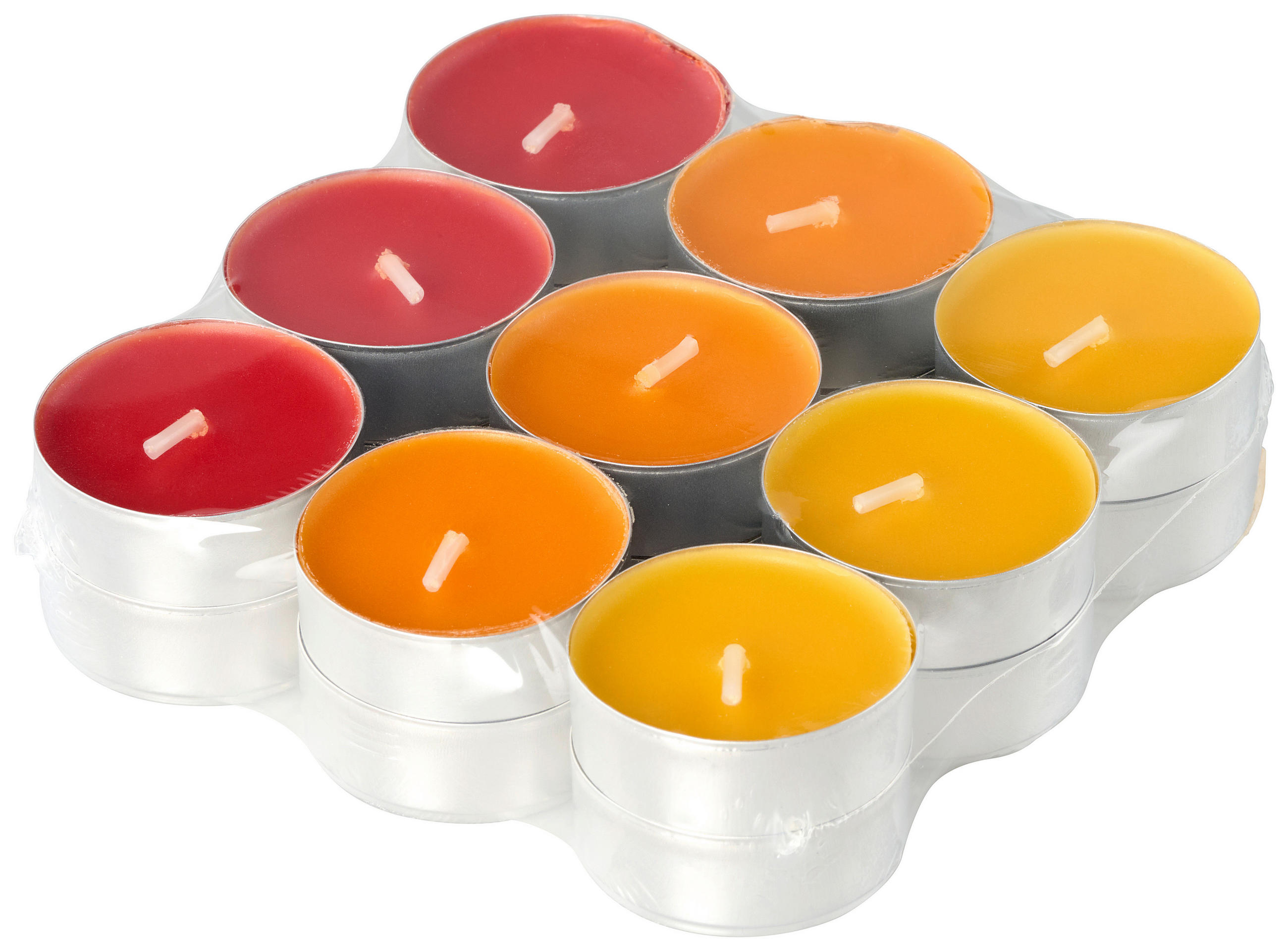 VÄRMELJUS SET 18 styck  - orange/mörk orange, Basics, metall/textil (11,4/2,9cm) - Best Price