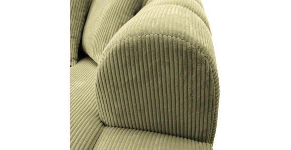 ECKSOFA  in Cord Hellgrün  313/162 cm  - Schwarz/Hellgrün, KONVENTIONELL, Kunststoff/Textil (313/162cm) - Carryhome