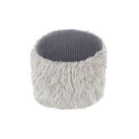 TABURETKA „PUFF“, 45/38/45 cm - svetlosivá, Basics, plast (45/38/45cm)