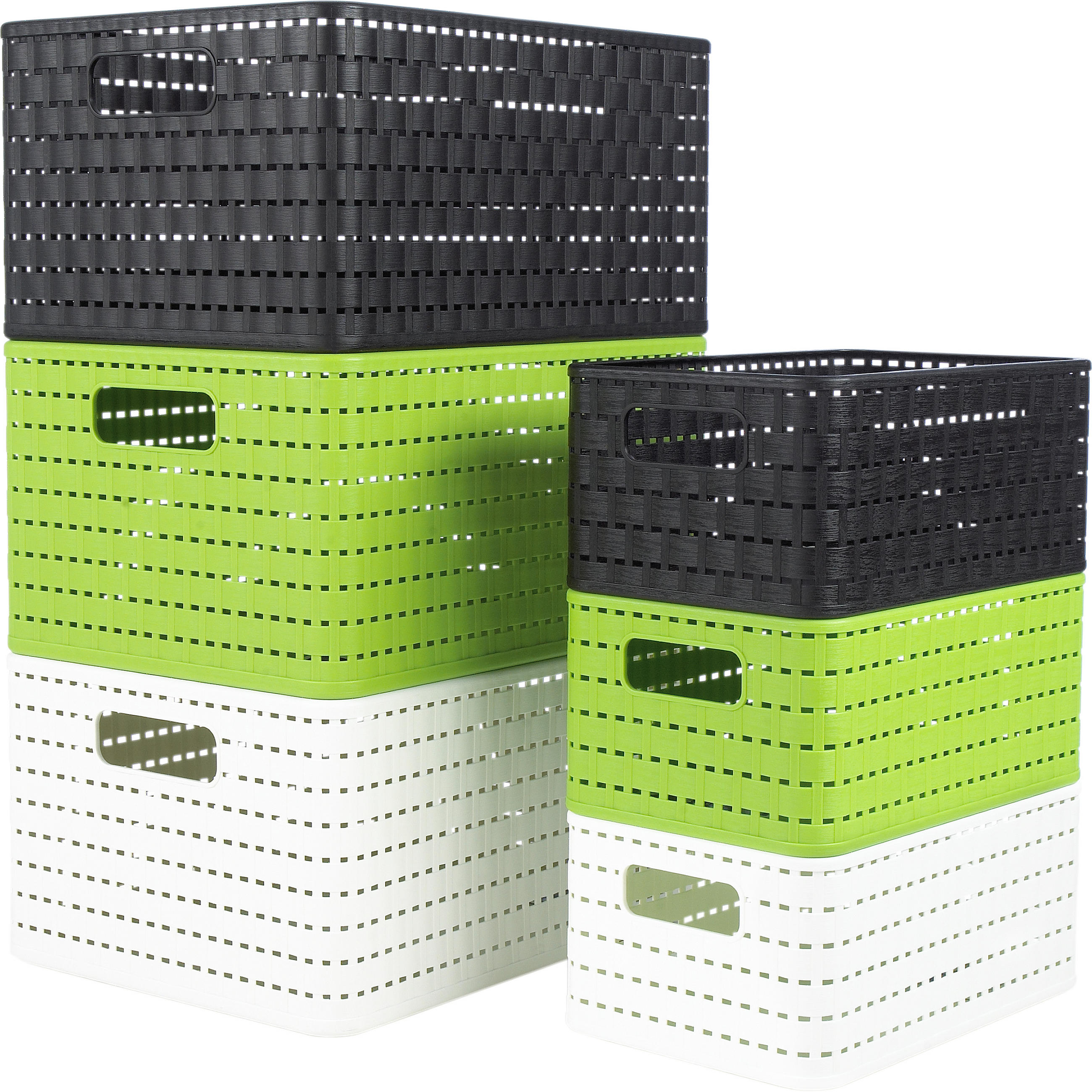 KORG - vit, Klassisk, plast (23,7/15,8/10,8cm) - Rotho