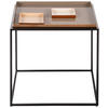BEISTELLTISCH 40/40/40 cm Beige, Creme, Mokka quadratisch  - Beige/Creme, Design, Metall (40/40/40cm) - Kayoom