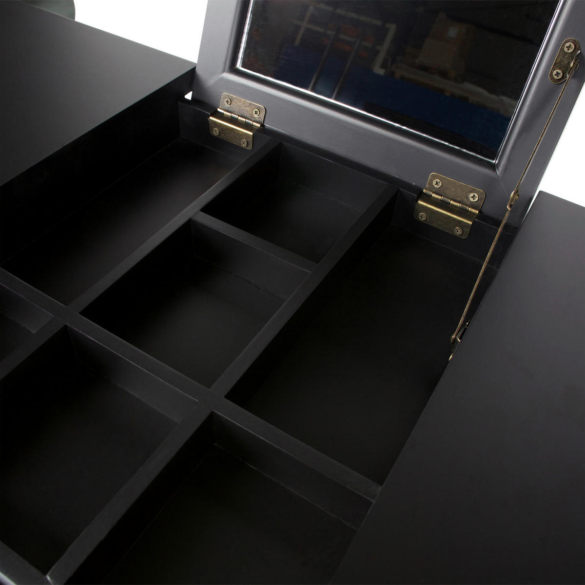 SCHMINKTISCH 75/38/78 cm, Schwarz  - Schwarz, Design, Holz (75/38/78cm) - Livetastic