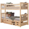 ETAGENBETT 90/200 cm Naturfarben  - Naturfarben, MODERN, Holz (90/200cm) - MID.YOU