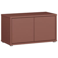 GARDEROBENBANK - Terracotta/Grau, MODERN, Kunststoff (74,5/41,5/34,9cm) - Carryhome