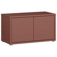 GARDEROBENBANK - Terracotta/Grau, MODERN, Kunststoff (74,5/41,5/34,9cm) - Carryhome