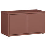 GARDEROBENBANK - Terracotta/Grau, MODERN, Kunststoff (74,5/41,5/34,9cm) - Carryhome