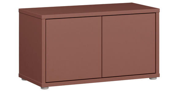 GARDEROBENBANK - Terracotta/Grau, MODERN, Kunststoff (74,5/41,5/34,9cm) - Carryhome