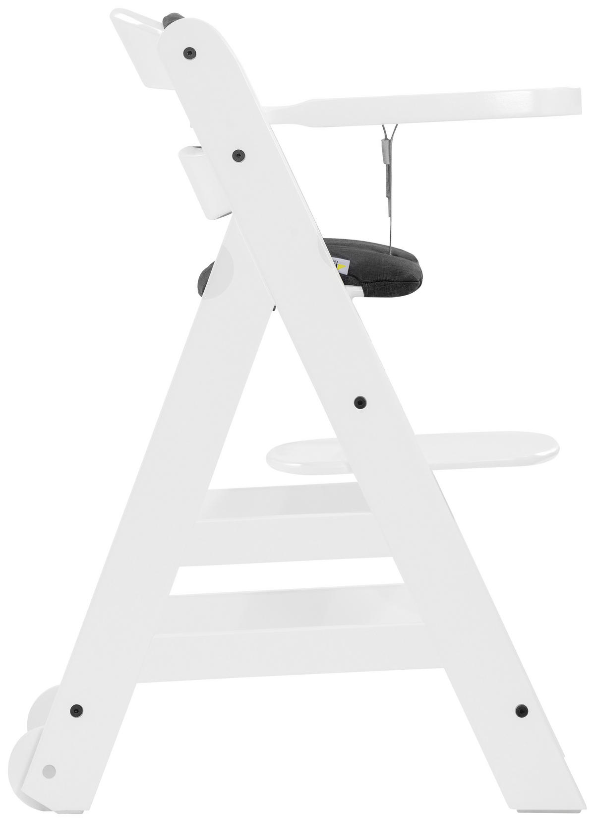 HOCHSTUHL BETA + BOUNCER Grau, Weiß  - Weiß/Grau, Basics, Holz (58/48/83cm) - Hauck