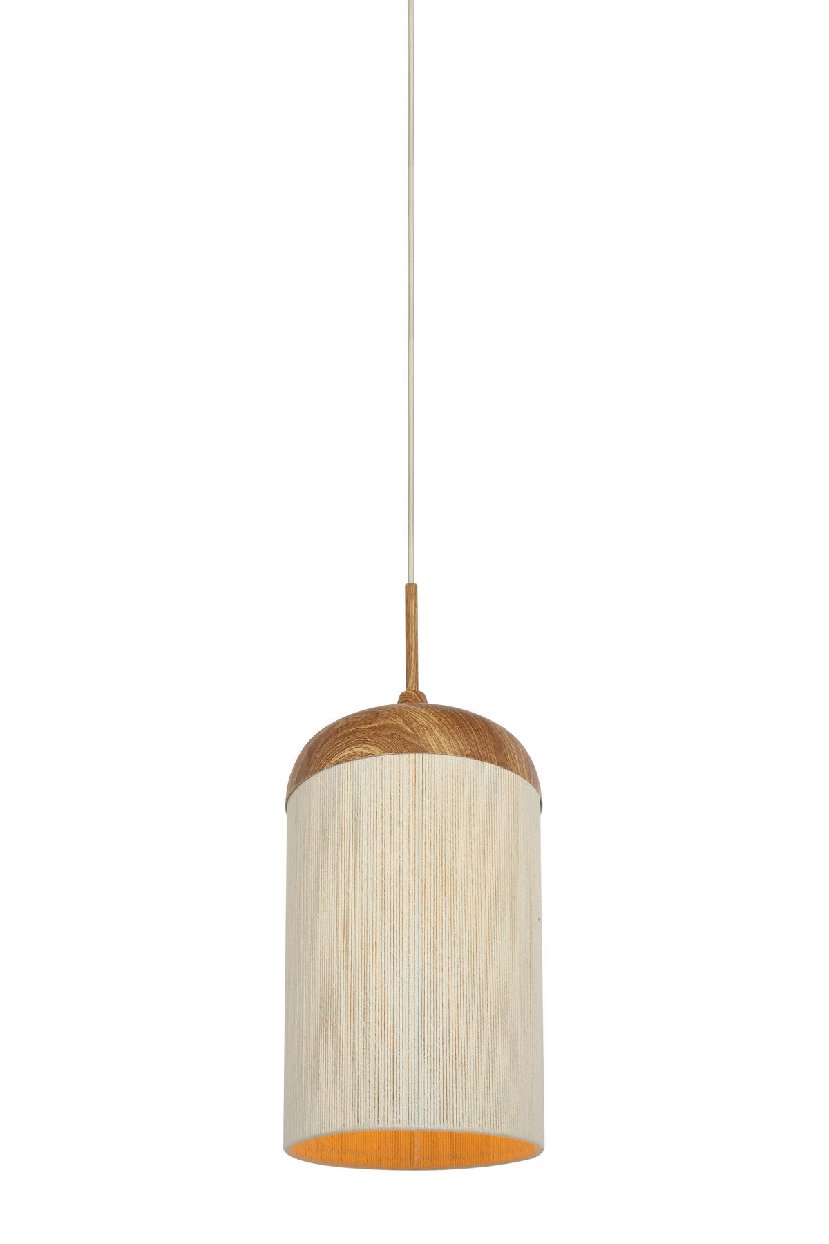HÄNGELEUCHTE Dania 27,5/52/27,5 cm   - Creme, Design, Kunststoff/Textil (27,5/52/27,5cm) - Light & Living