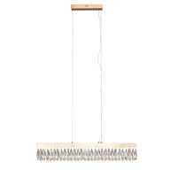 KRISTALL-HÄNGELEUCHTE 90/6/150 cm   - Klar, Trend, Glas (90/6/150cm) - Glandor