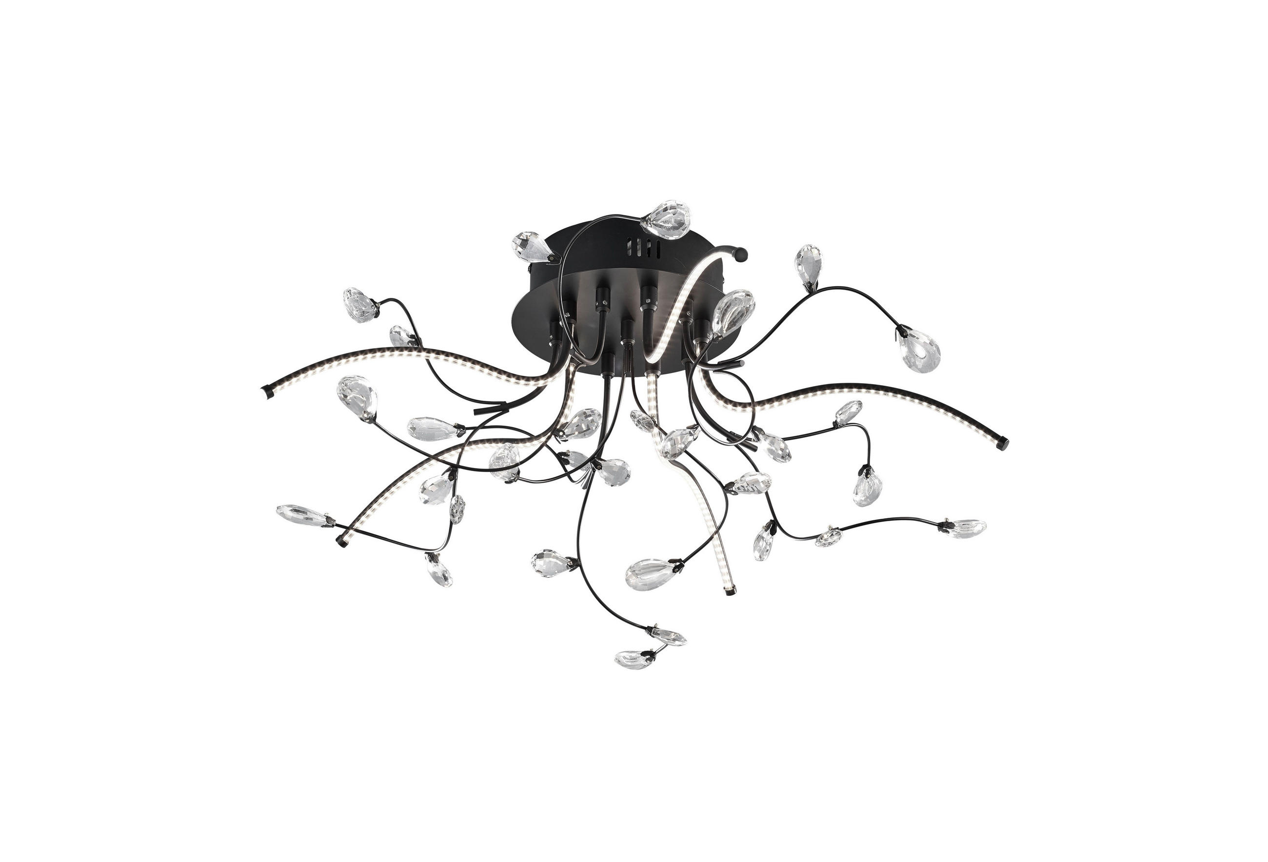 LED-TAKLAMPA 54/30 cm  - svart, Design, metall/plast (54/30cm)