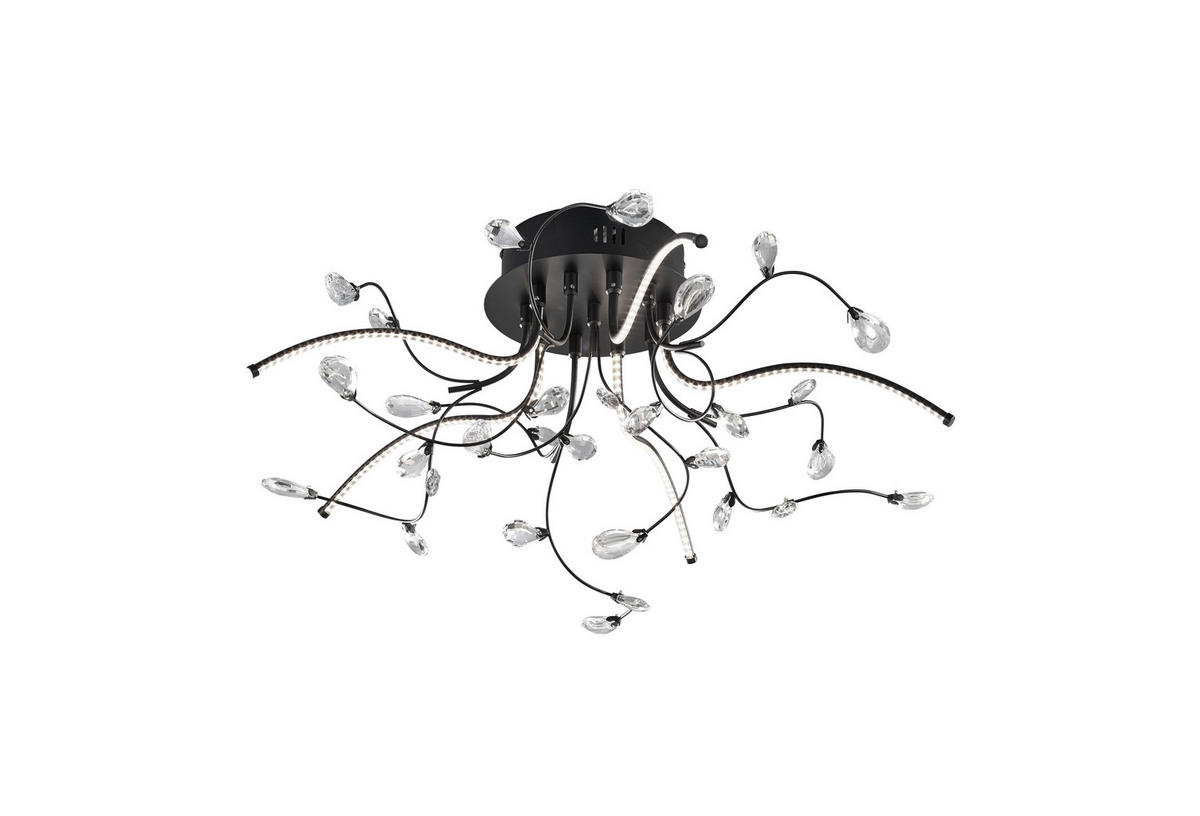 LED-TAKLAMPA 54/30 cm  - svart, Design, metall/plast (54/30cm)