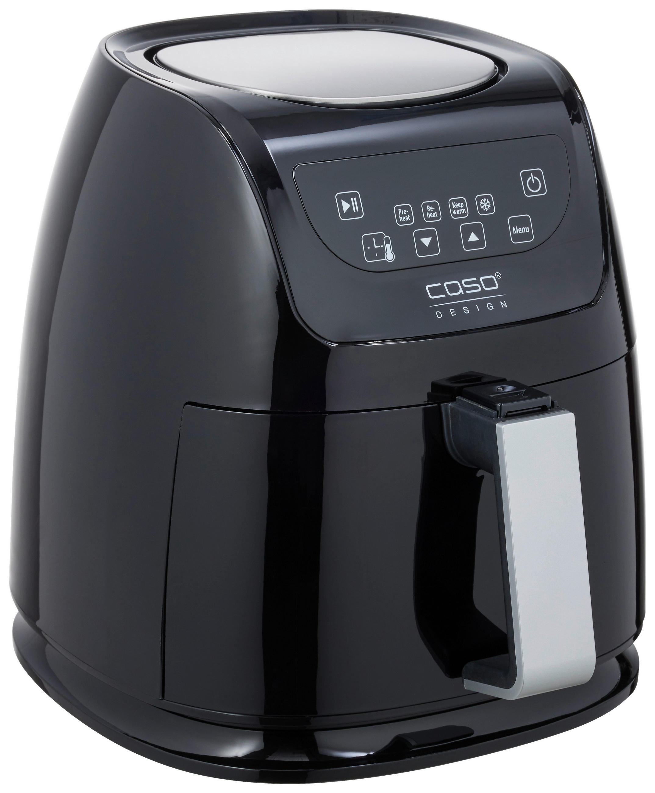 HEIßLUFTFRITTEUSE 3 L  - Schwarz, Basics, Kunststoff (28,5/30/37cm) - CASO Design