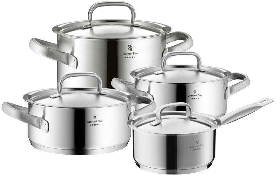 KOCHTOPFSET WMF Compact Cuisine 4-teilig  - Edelstahlfarben, Basics, Metall (50,6/29,4/23,7cm) - WMF