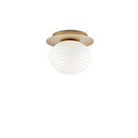 DECKENLEUCHTE Luce Ambiente e Design 20/17 cm   - Goldfarben/Weiß, KONVENTIONELL, Glas/Metall (20/17cm)