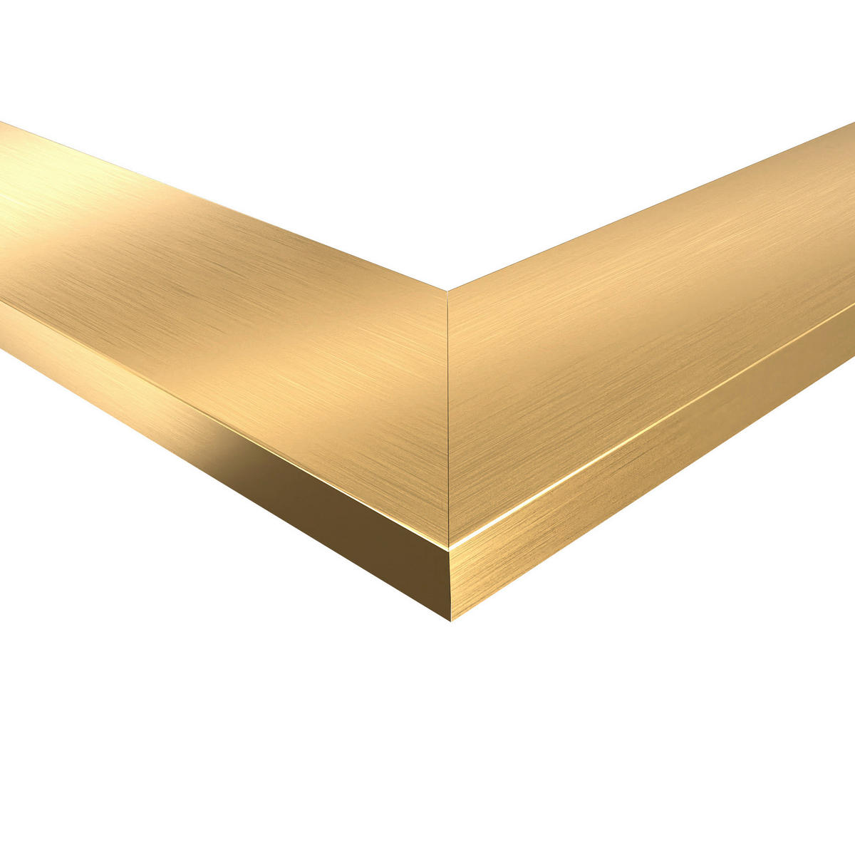 SPIEGEL  56/148 cm   in rechteckig  - Goldfarben, Basics, Glas/Holz (56/148cm)