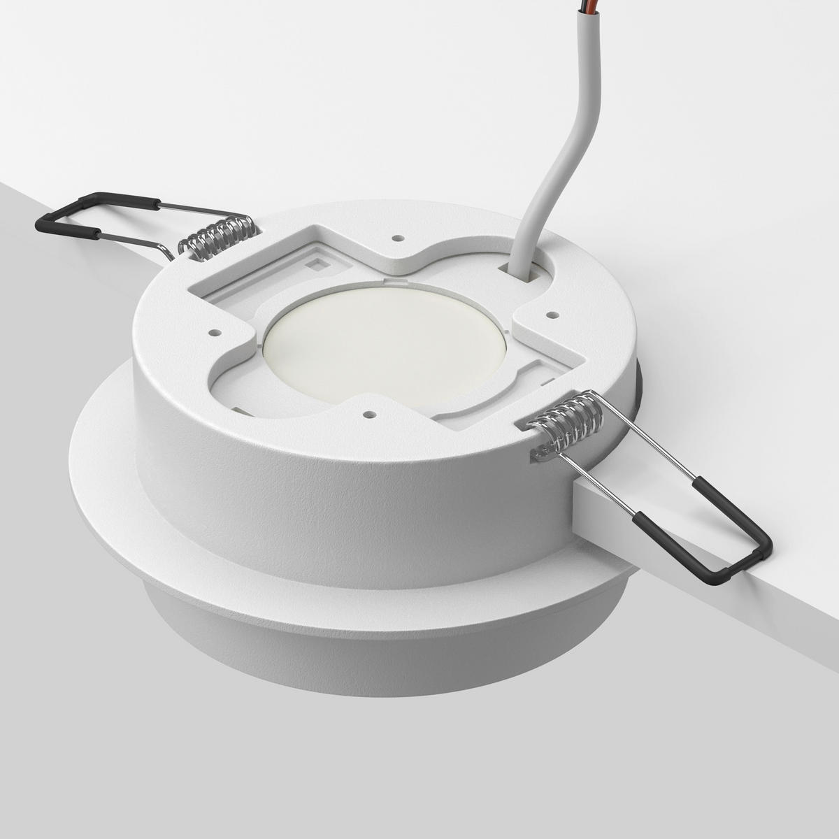 DECKENLEUCHTE  10,5/4,15 cm    - Weiss, Design, Kunststoff/Metall (10,5/4,15cm) - MAYTONI