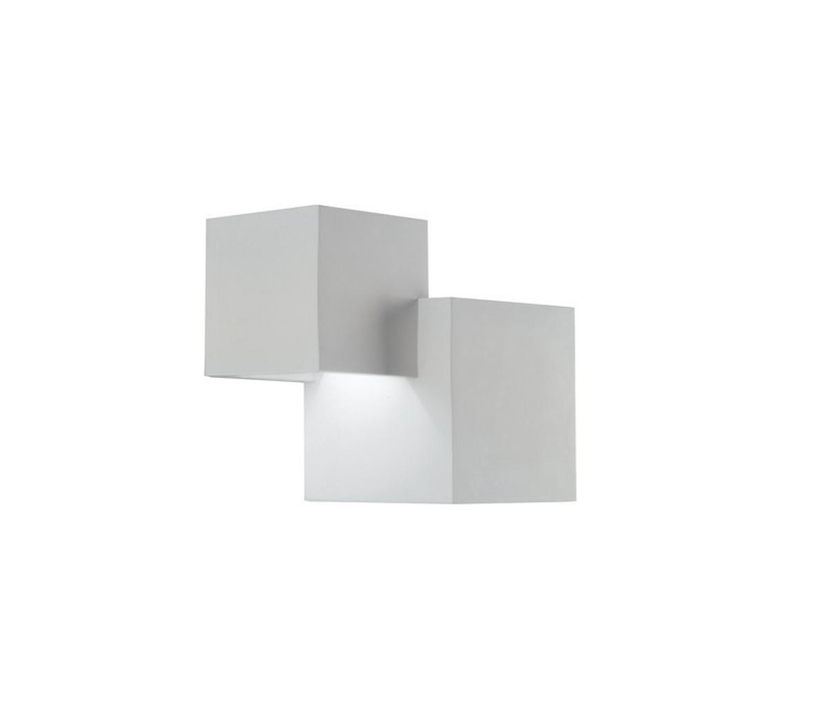 WANDLEUCHTE 19,5/16/11,5 cm   - Weiß, Design, Stein (19,5/16/11,5cm)