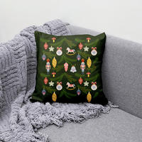 DÍSZPÁRNAHUZAT  - jadezöld, Basics, textil (45/45cm)