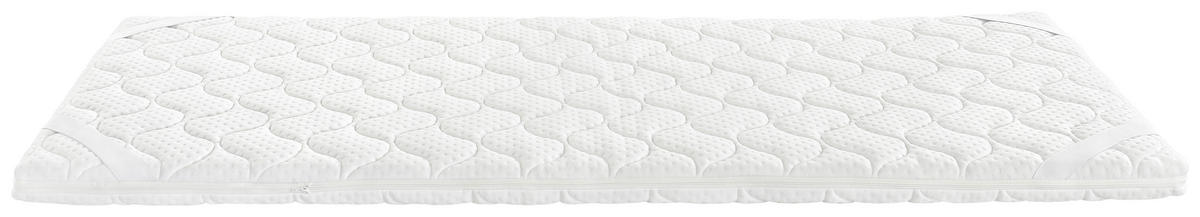 VRCHNÍ MATRACE, 90/200 cm - bílá, Basics, textil (90/200cm) - Novel