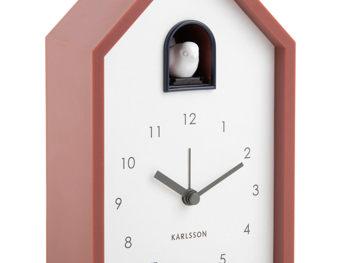 WECKER  Weiß, Altrosa  - Altrosa/Weiß, Basics, Kunststoff (6/12/20cm) - Karlsson