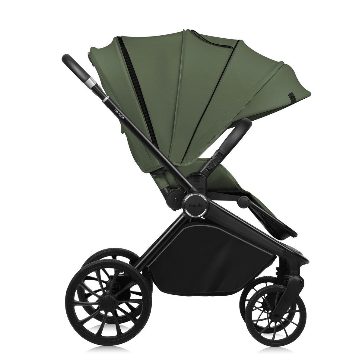 KINDERWAGENSET  no  Green Olive  - Olivgrün, Basics (62/62/40cm) - Lionelo