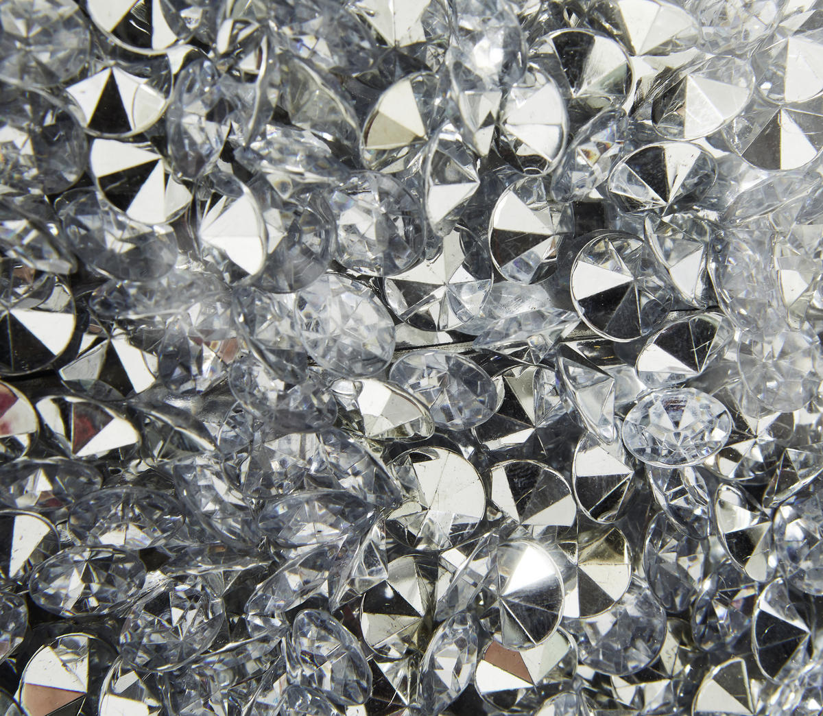 ZIDNI SAT   60,5/60,5/5 cm       - bijela/srebrne boje, Trend, staklo/drvni materijal (60,5/60,5/5cm) - Xora