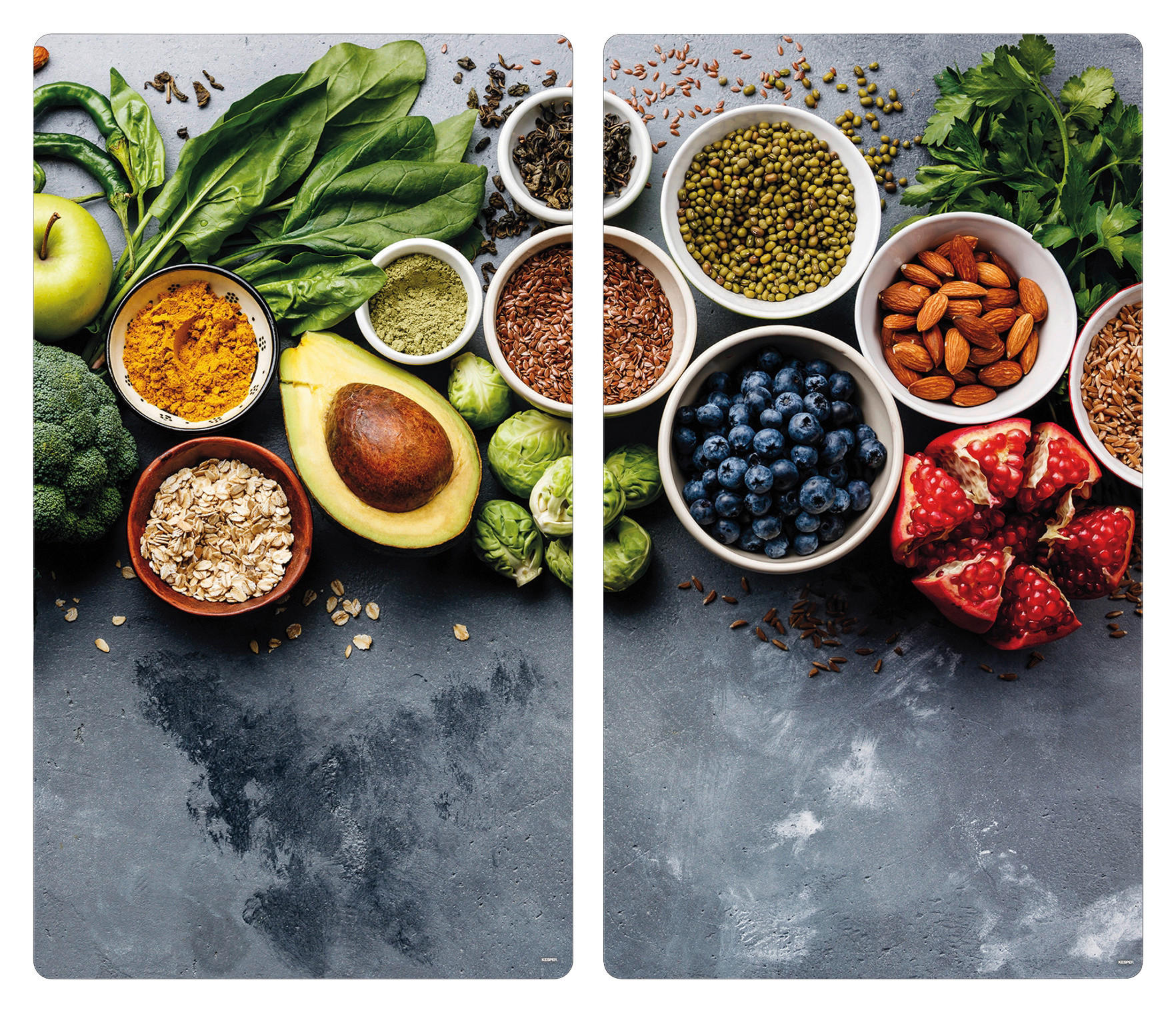 HERDABDECKPLATTE 3754313  - Multicolor, Basics, Glas (50/28.5/0.4cm) - Kesper