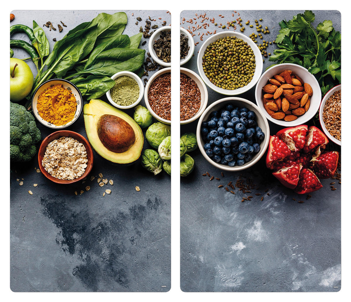 HERDABDECKPLATTE - Multicolor, Basics, Glas (50/28.5/0.4cm) - Kesper