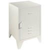 NACHTSCHRANK 40/60/40 cm  - Weiß, MODERN, Metall (40/60/40cm) - MID.YOU