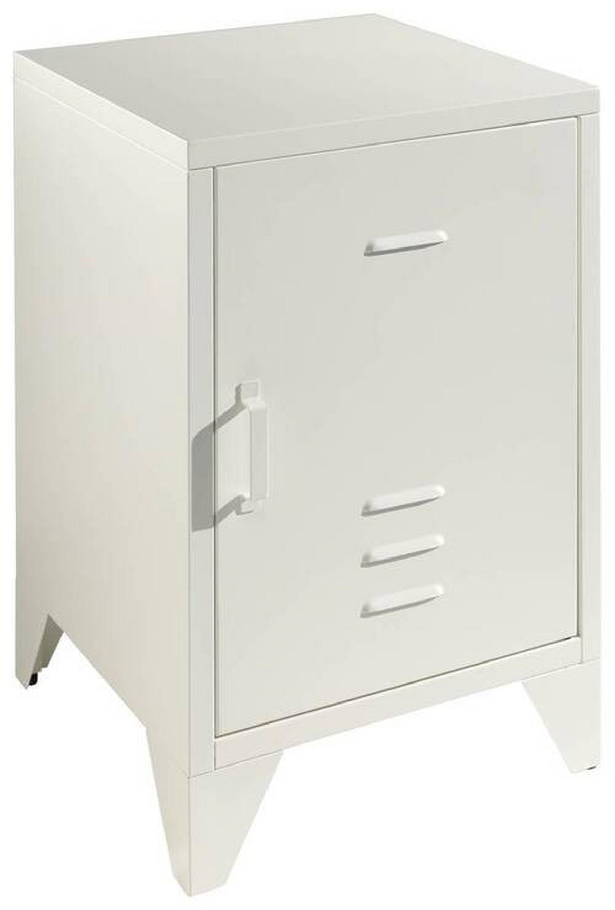 NACHTSCHRANK 40/60/40 cm  - Weiß, MODERN, Metall (40/60/40cm) - MID.YOU