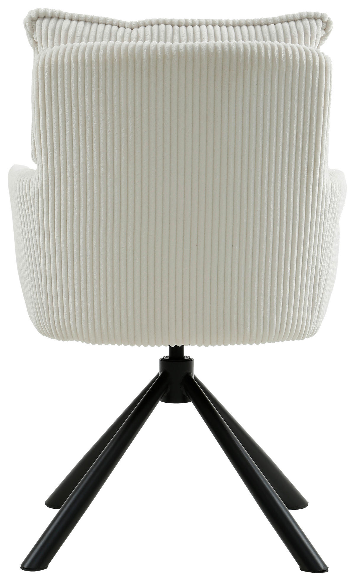 ARMLEHNSTUHL  in Eisen Cord  - Creme/Schwarz, Design, Textil/Metall (61/90/67cm) - Carryhome