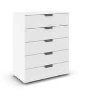 KOMMODE  in 80/100/43 cm  - Dunkelgrau/Weiß, Design, Holzwerkstoff/Metall (80/100/43cm) - Carryhome