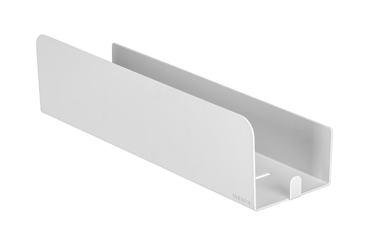 DUSCHABLAGE - Weiß, MODERN, Metall (30,5/8/8,5cm) - Mömax