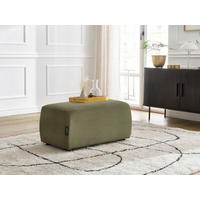 HOCKER ATILLA Cord Hellgrün  - Schwarz/Hellgrün, MODERN, Kunststoff/Textil (92/44/48cm)