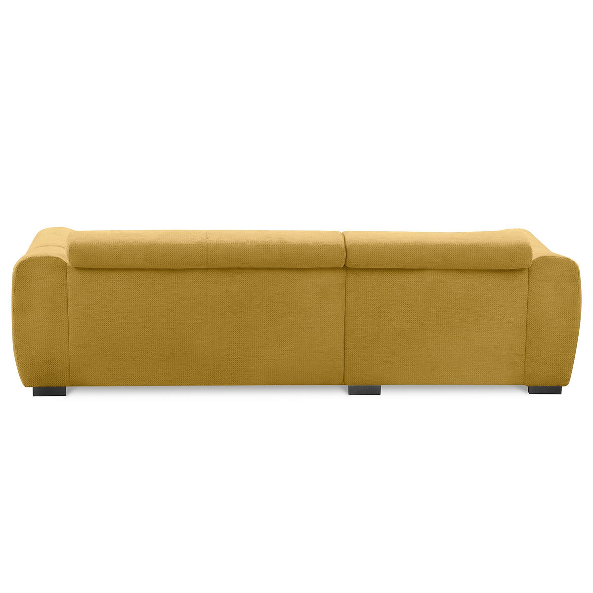 ECKSOFA  Webstoff Senfgelb  - Senfgelb/Schwarz, Design, Kunststoff/Textil (177/274cm) - Livetastic