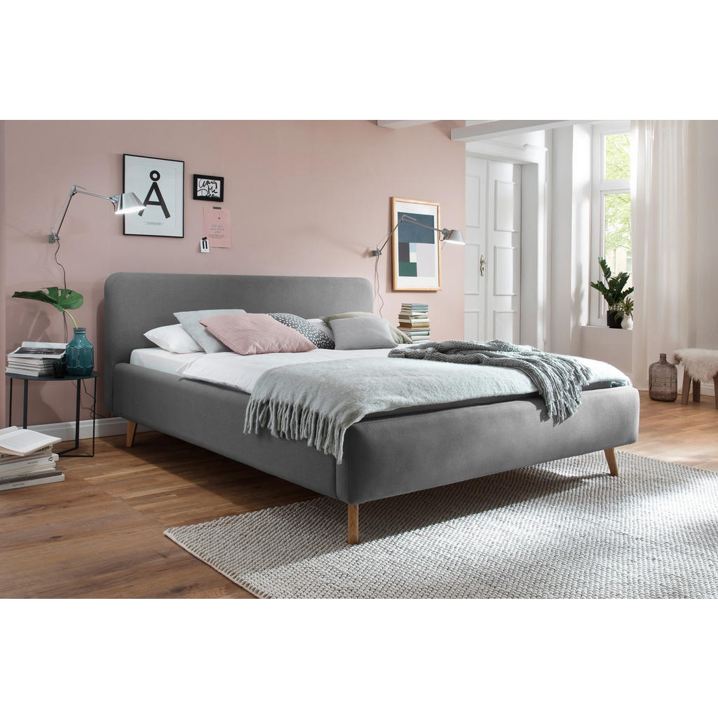 Livetastic ČALOUNĚNÁ POSTEL, 180/200 cm, světle šedá