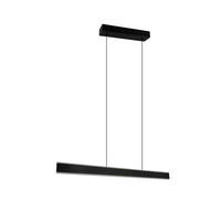 LED-HÄNGELEUCHTE 120/10/60-180 cm  - Schwarz/Weiß, Design, Kunststoff/Metall (120/10/60-180cm)