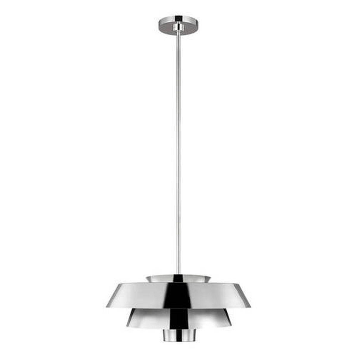 VISEČA SVETILKA  Elstead Brisbin      45.7/39.7  cm      E27 - barve niklja, Design, kovina (45.7/39.7 cm) - Elstead Lighting