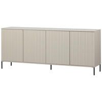 SIDEBOARD 200/85/44 cm  - Schwarz/Grau, Design, Holz/Metall (200/85/44cm) - Livetastic