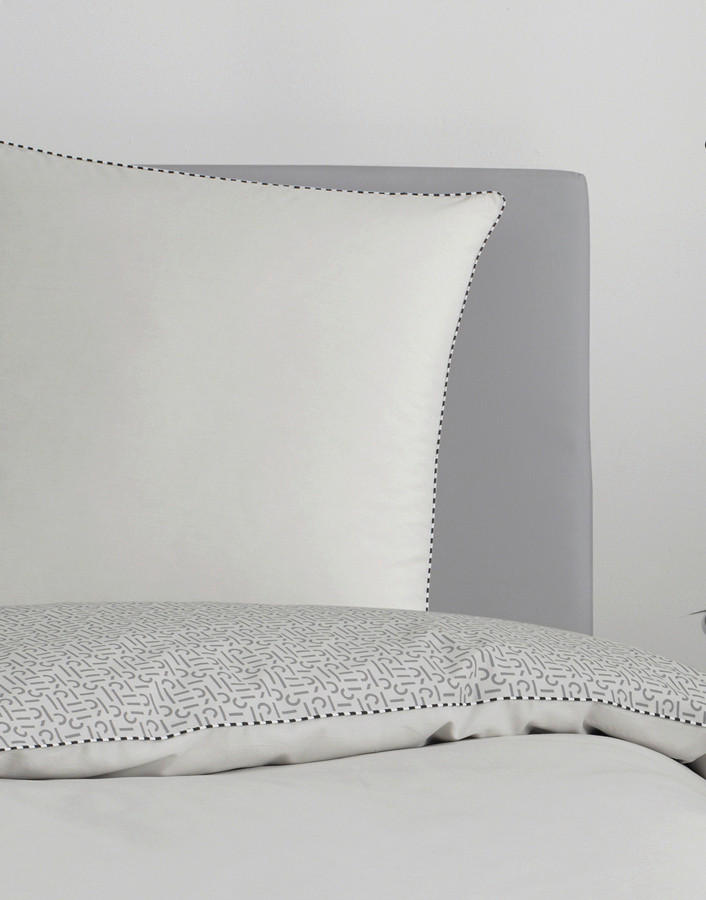 Thumbnail - Esprit Wendebettwäsche E-Scatter,Grau, Hellgrau, Textil, Schriftzug, 135x200 cm, Oeko-Tex® Standard 100, BCI (Better Cot...