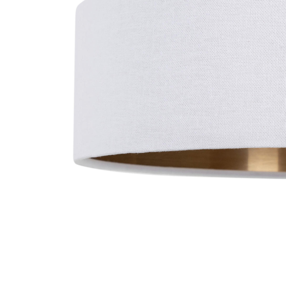 HÄNGELEUCHTE 37/120 cm   - Goldfarben/Weiß, MODERN, Kunststoff/Textil (37/120cm) - Novel